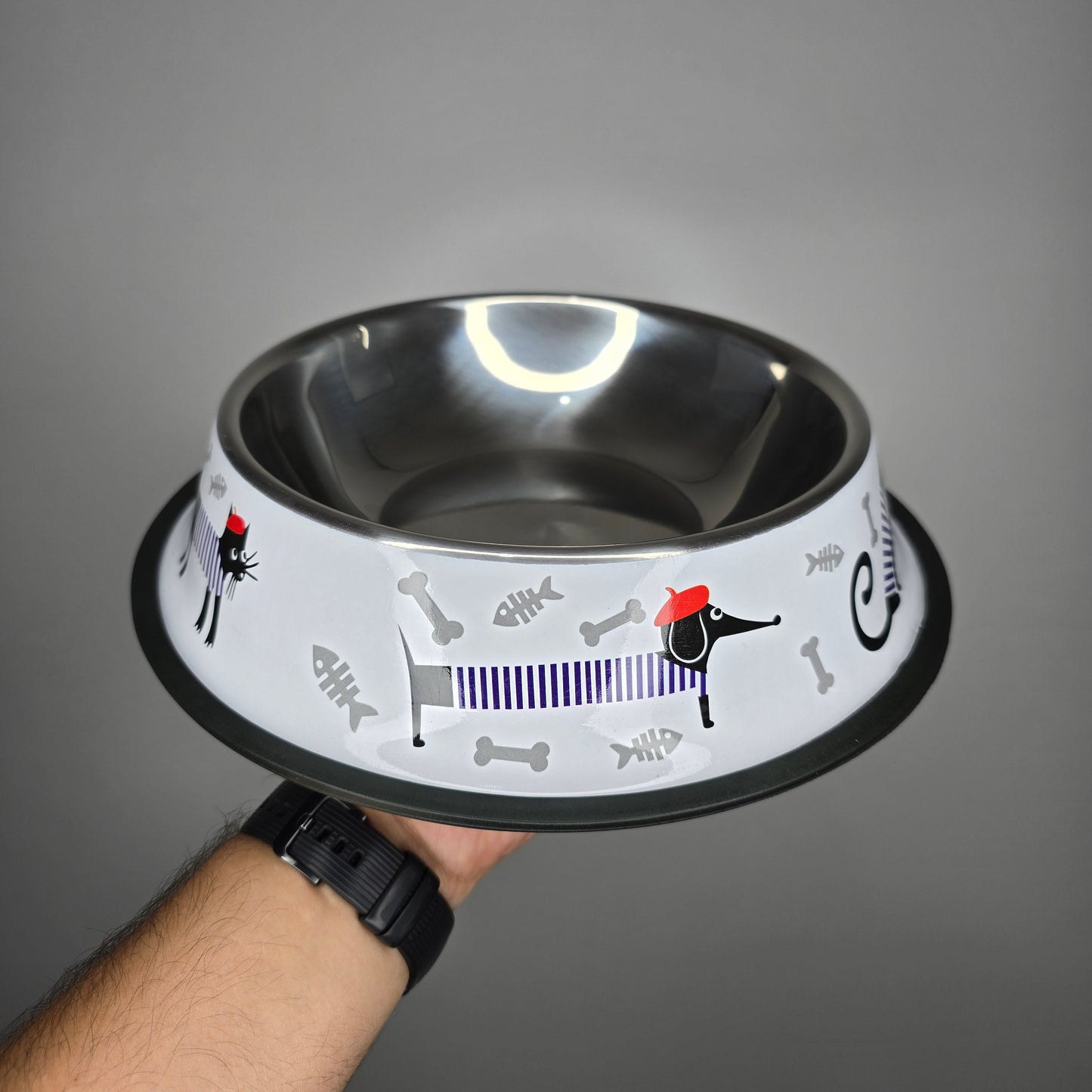 Plato de acero inoxidable Buen Amigo - 26cm