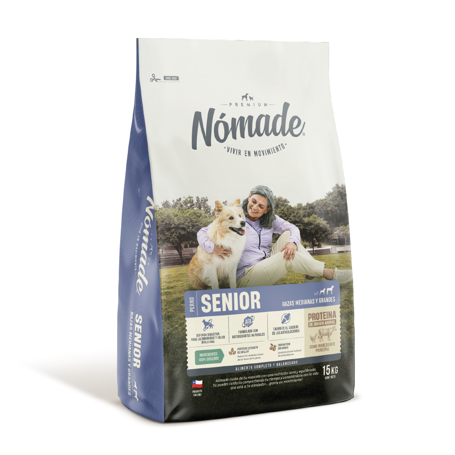Nomade Perro Senior raza mediana y grande 15KG
