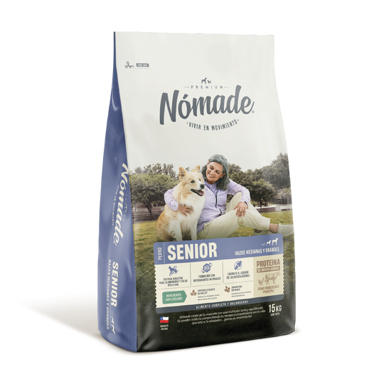 Nomade Perro Senior raza mediana y grande 15KG